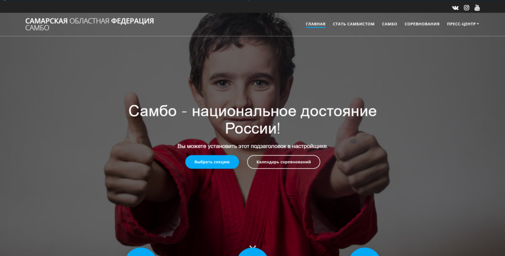 Сайт Самарской областной федерации самбо